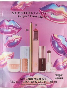 🆕 NIB 🌟Sephora Favorites Perfect Pout Lip Set ($123 total value)